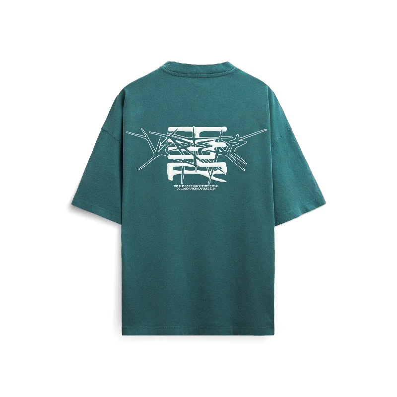 Lightweight Men's Linen ShirtsTHE THIRD ROOM X VERTERE BERLIN SPIKES T-SHIRT - FOREST Lightweight Men's Linen ShirtsTHE THIRD ROOM X VERTERE BERLIN SPIKES T-SHIRT - FOREST
