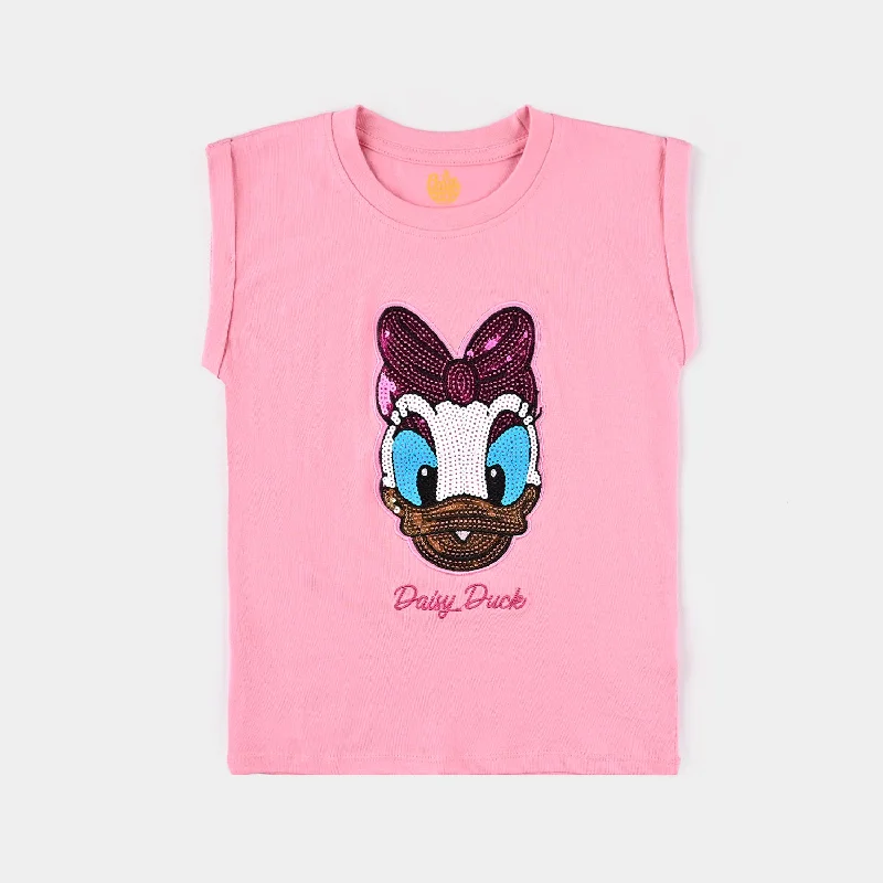 Men's Sleeveless TopsGirls Cotton Jersey T-Shirt H/S-C.Pink