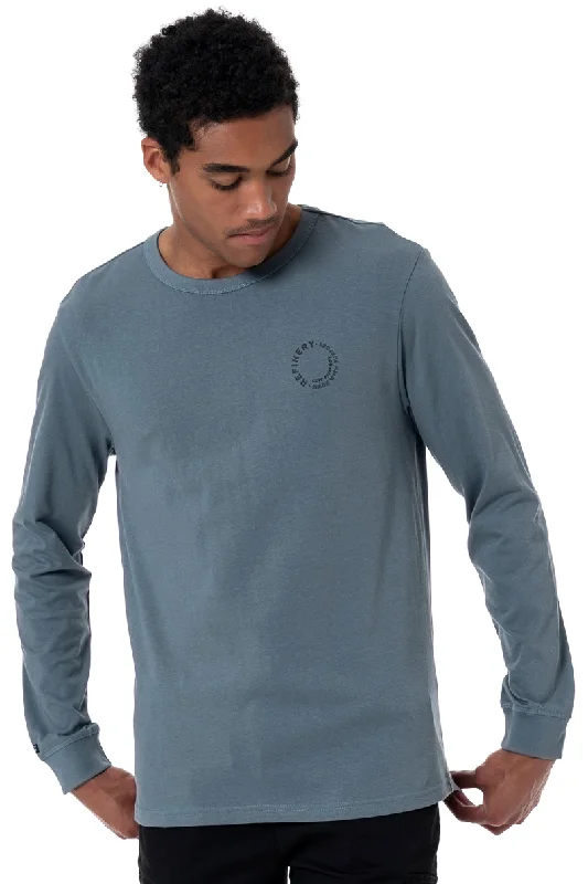 Men's Shirts with Custom MonogramsLong Sleeve T-Shirt _ 157007 _ Petrol
