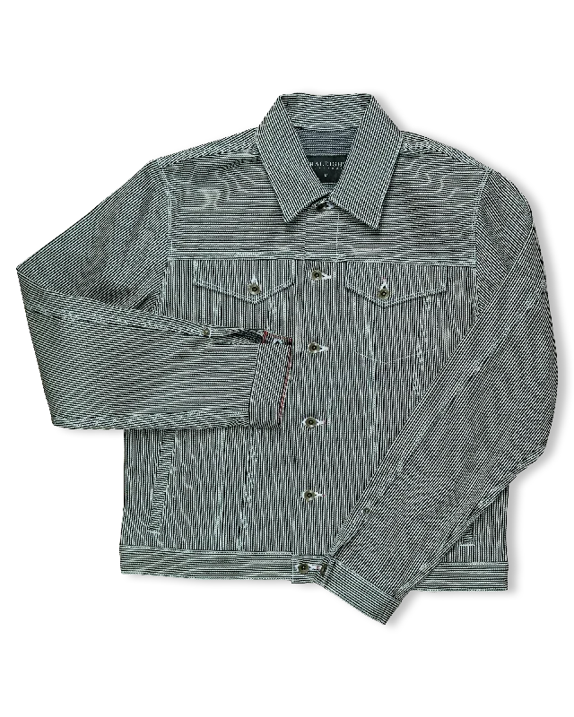 Trendy Men's JeansDenim Jacket | Hickory Stripe