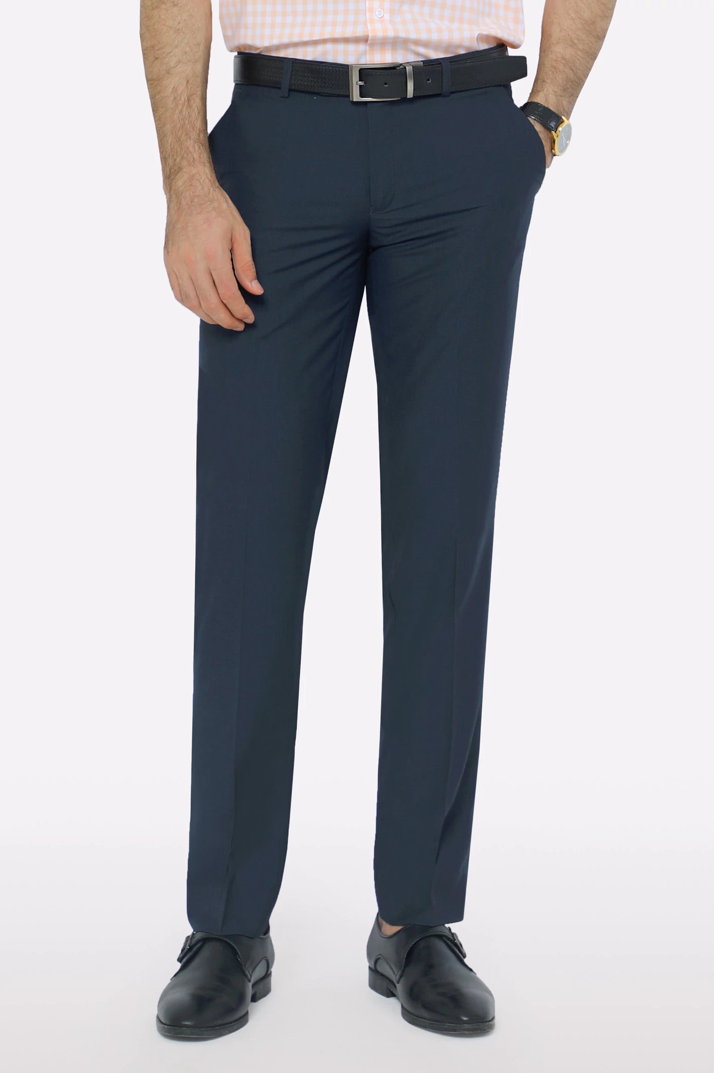 Elegant DressBlue Smart Fit Formal Trouser