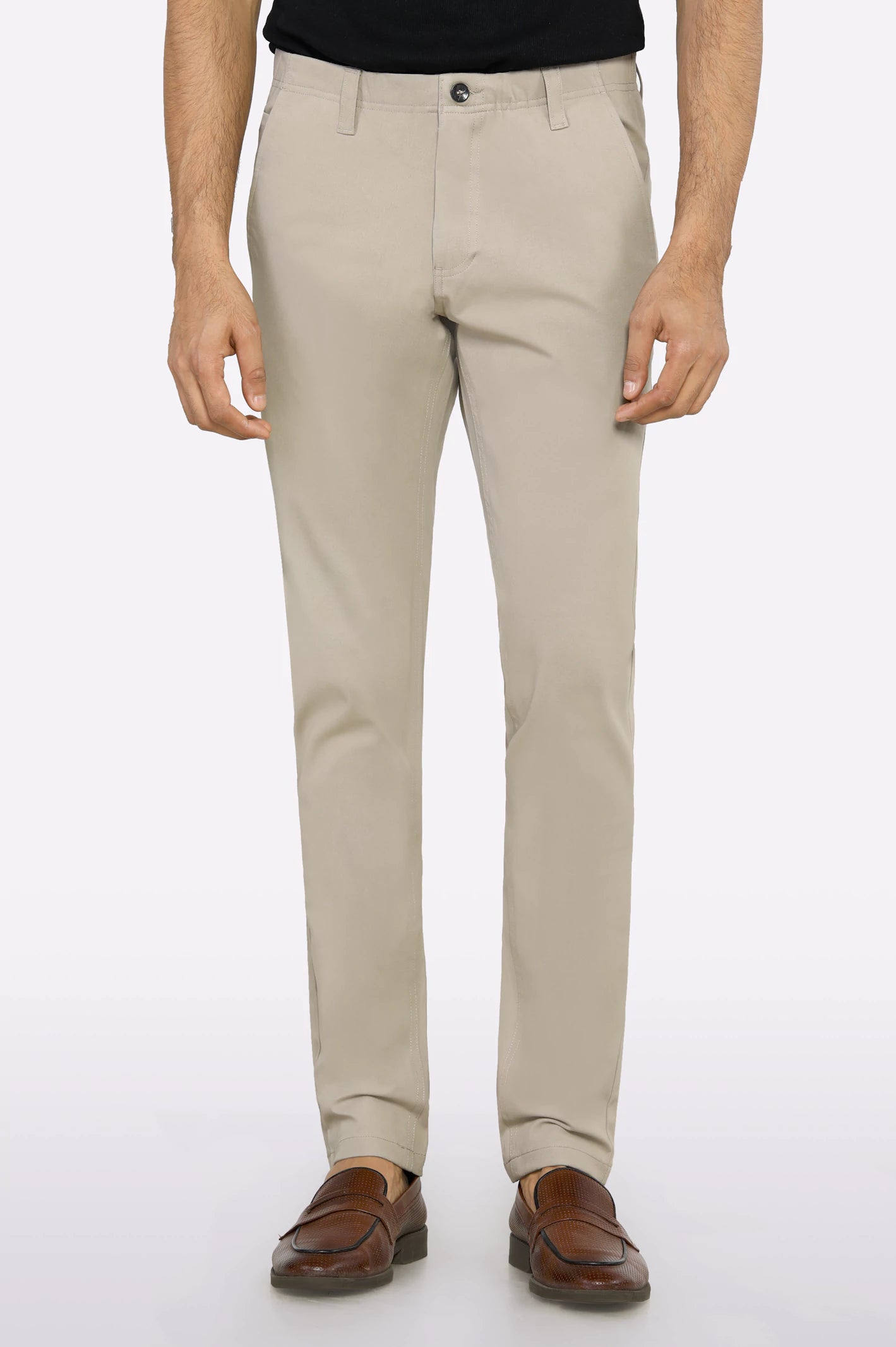 women's smart casual dressesKhaki Smart Fit Formal Trouser