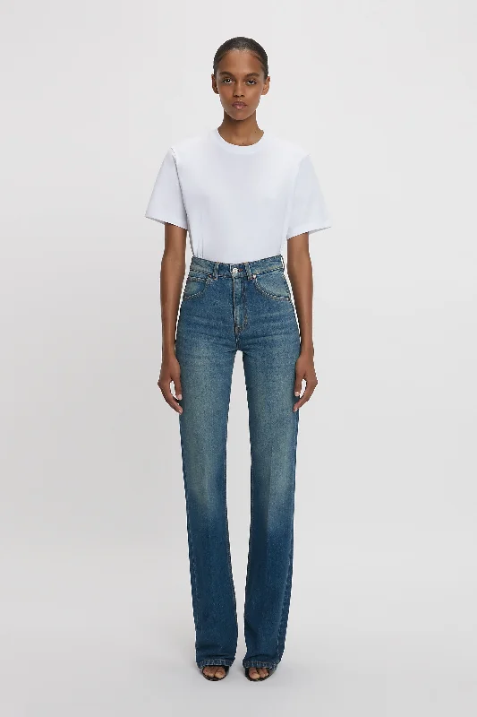 Men's Jeans with PocketsJulia High Waisted Jean In Mid Blue