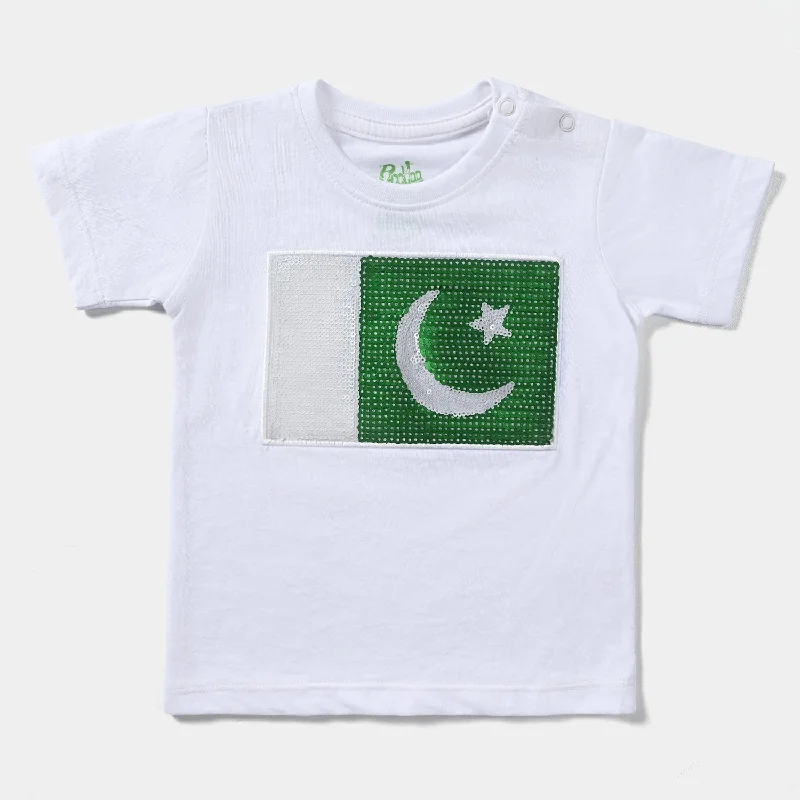 Men's Shirts with Antimicrobial TreatmentInfant Boys Poly Cotton Jersey T-Shirt Sequins Flag-White Men's Shirts with Antimicrobial TreatmentInfant Boys Poly Cotton Jersey T-Shirt Sequins Flag-White
