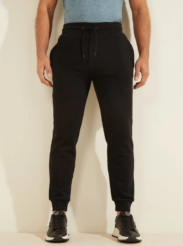 Men's Pants with Contrast StitchingBlack Aldwin Long Pants