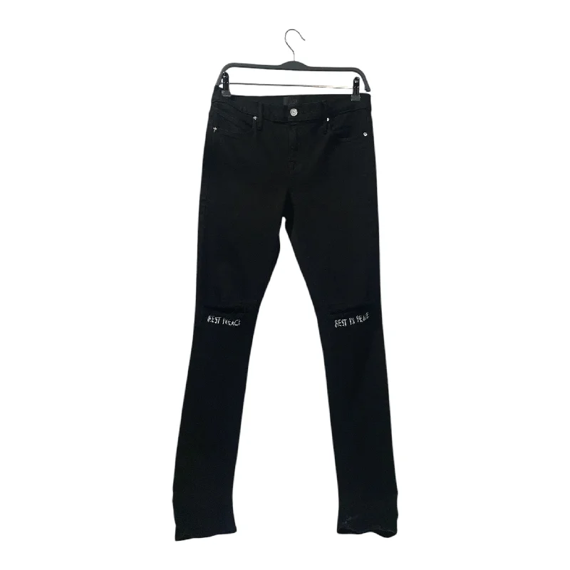 Sustainable Men's JeansRtA/Pants/30/Denim/BLK/RED CROSSES