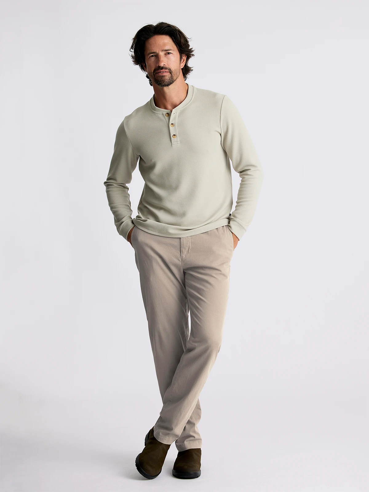 Men's Pants with Contrast StitchingMen's Anchor Chino Pant - Vintage Khaki