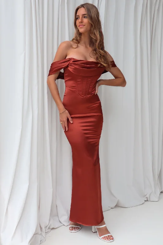 Maternity DressGrazia Formal Dress - Brown