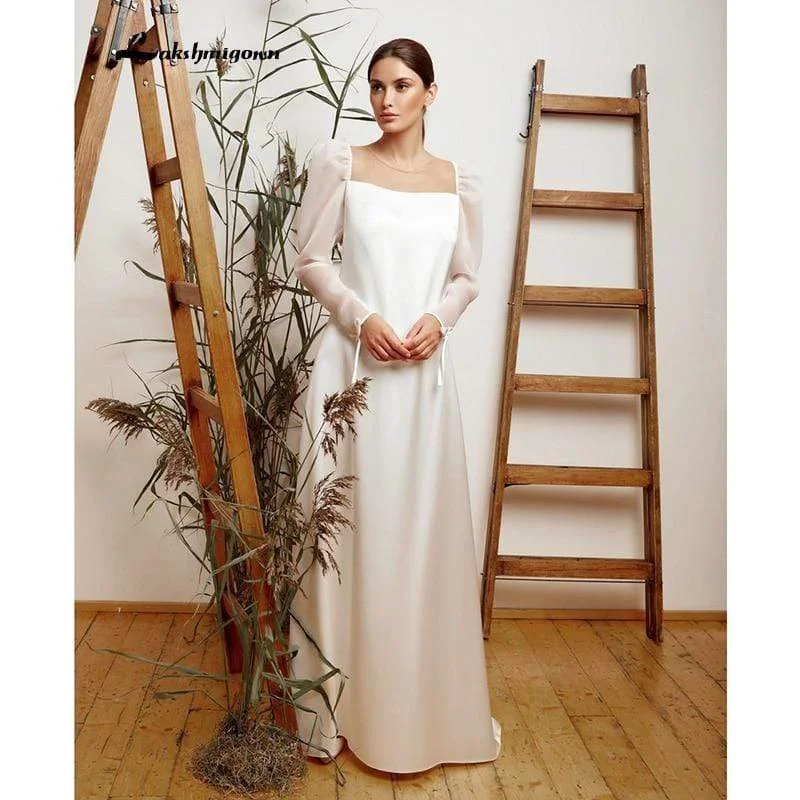 women's versatile dressesRoycebridal Ivory Lace Champagne Wedding Dress A Line