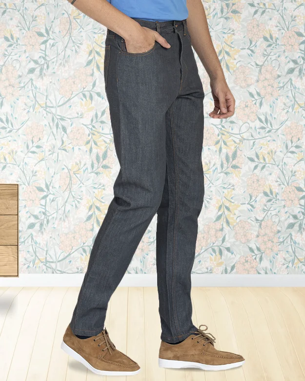 Everyday Casual Men's JeansEZS Luxire Selvedge: Grey Jeans