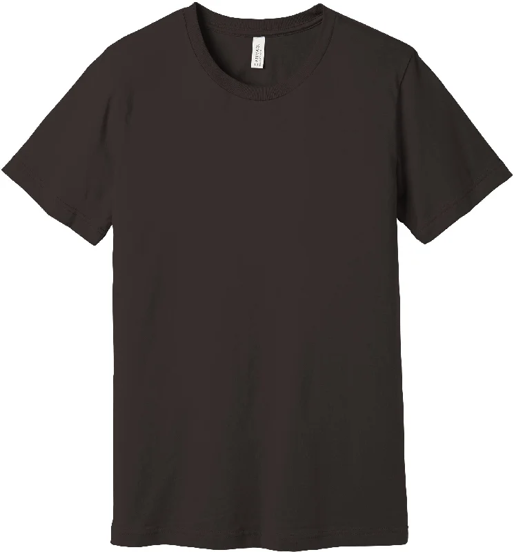Men's Shirts with Hook-and-Loop ClosuresBELLA+CANVAS Unisex Jersey Short Sleeve Tee - Brown