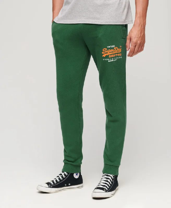 Men's High-Waisted Pants for a Retro StyleClassic Vintage Logo Heritage Joggers | Pine Green Men's High-Waisted Pants for a Retro StyleClassic Vintage Logo Heritage Joggers | Pine Green