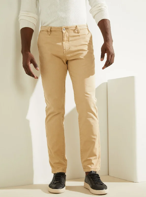 Men's Bootcut Jeans for a Flattering ShapeBeige Max Mid-Rise Slim Pants
