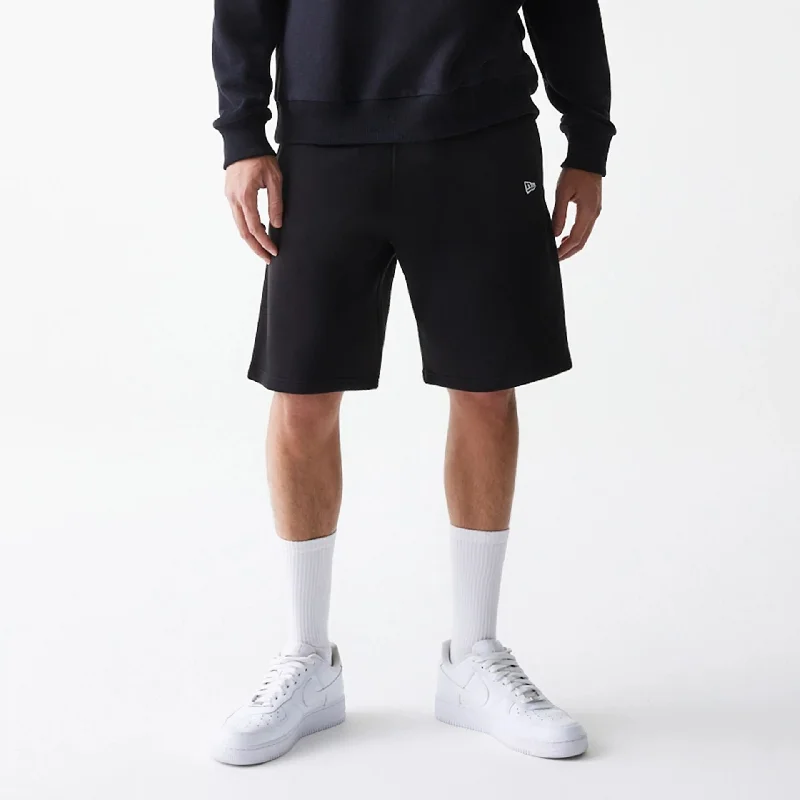 Men's Patterned Pants with ChecksNew Era Essential Black Oversized Shorts