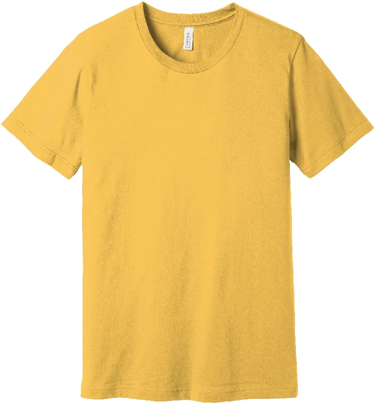 Men's Shirts with Full PlacketsBELLA+CANVAS Unisex Jersey Short Sleeve Tee - Maize Yellow Men's Shirts with Full PlacketsBELLA+CANVAS Unisex Jersey Short Sleeve Tee - Maize Yellow