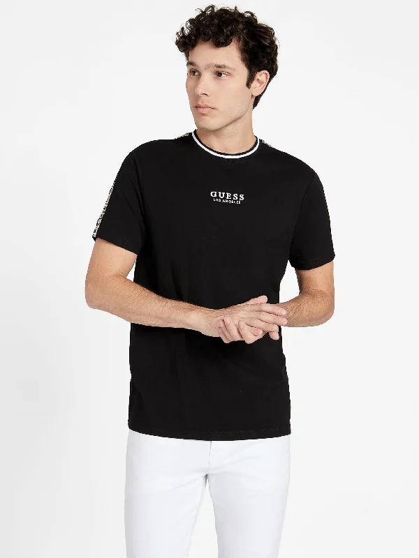 Men's Shirts with Asymmetrical HemlinesManny Plaid Crewneck Tee