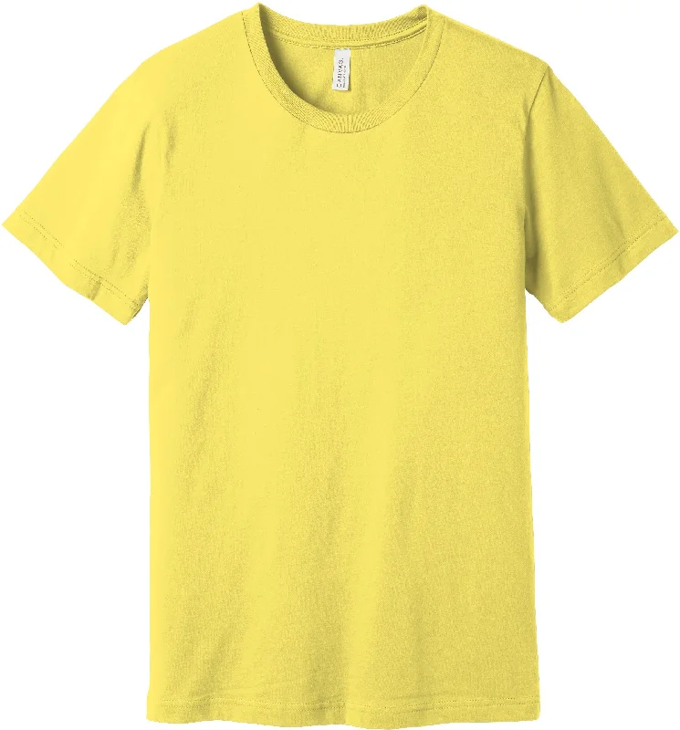 Men's Shirts with Adjustable CuffsBELLA+CANVAS Unisex Jersey Short Sleeve Tee - Yellow Men's Shirts with Adjustable CuffsBELLA+CANVAS Unisex Jersey Short Sleeve Tee - Yellow