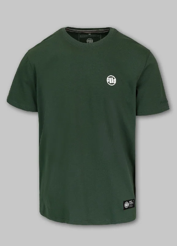 Striped Men's TopsMen's T-Shirt Garment Washed SMALL LOGO - Olive