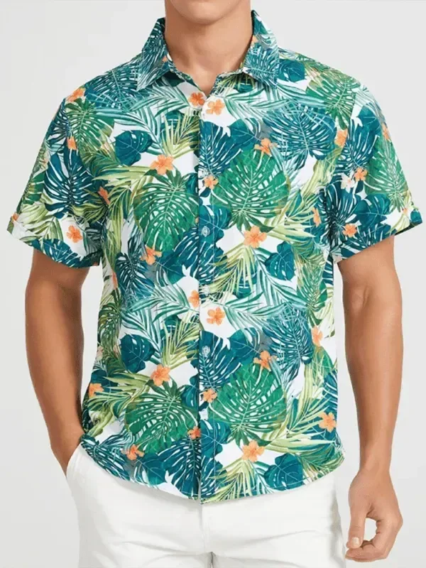 Men's Custom Dress Shirts for a Personalized FitMen's Beach Floral Hawaiian Shirt