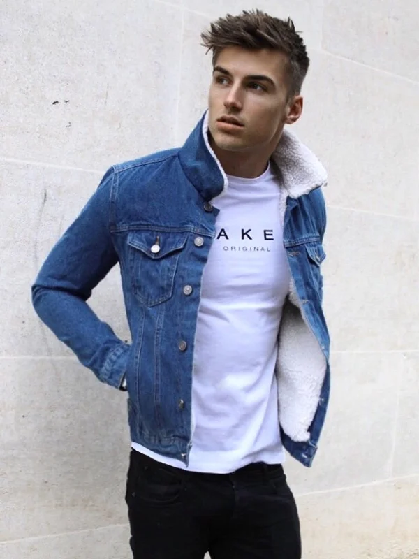 Men's Coats for WalkingBanff Denim Jacket - Blue