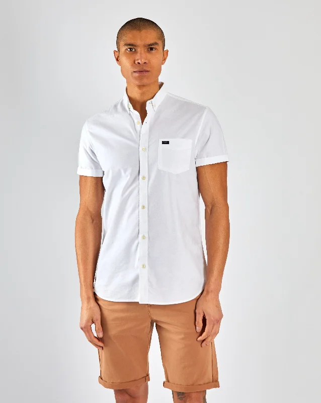 Men's Travel Shirts for Easy PackingRyan Oxford SS Shirt Optic White