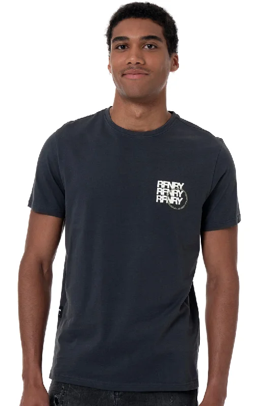 Men's Shirts with Short PlacketsBranded T-Shirt _ 157584 _ Black