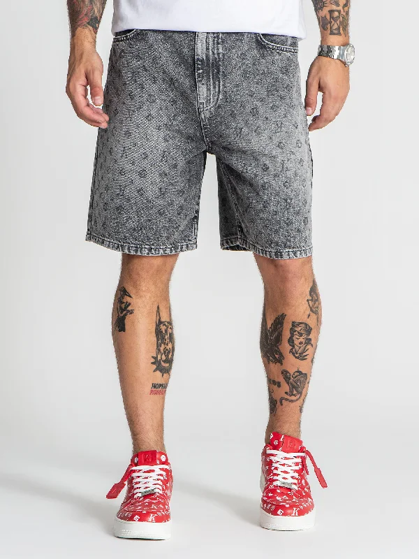 Men's Pants with Antimicrobial TreatmentGrey Mania Denim Shorts