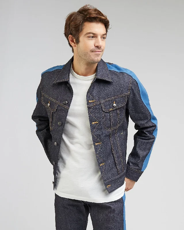 Durable Men's JeansLee 101 Panelled 15oz Selvedge Denim Rider Jacket - Dry