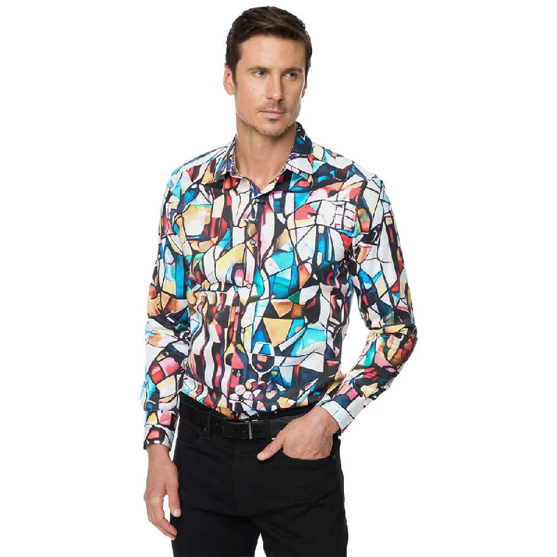 Men's Thermal Shirts for Winter WarmthRobert Graham Mosaic Mixer Classic Fit Sport Shirt - Multi