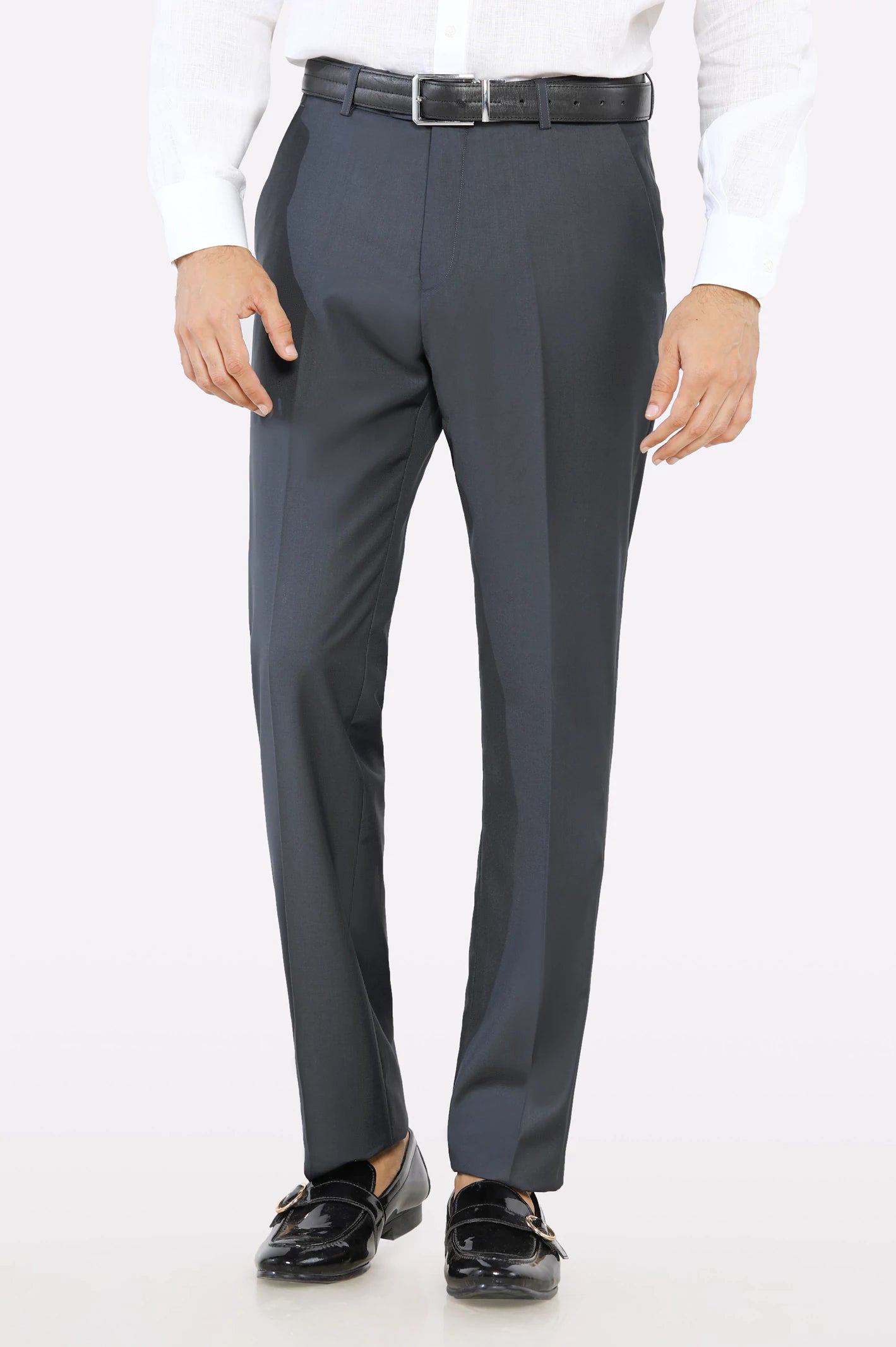 women's vacation dressesDark Grey Regular Fit Formal Trouser