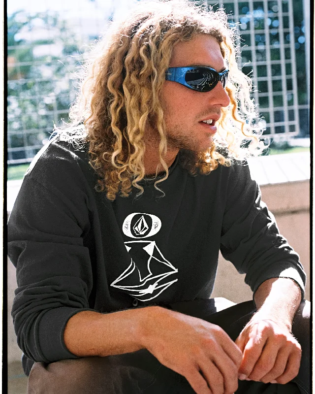 Leather Patch Men's JeansSkate Vitals Remy Long Sleeve Tee 1 - Stealth