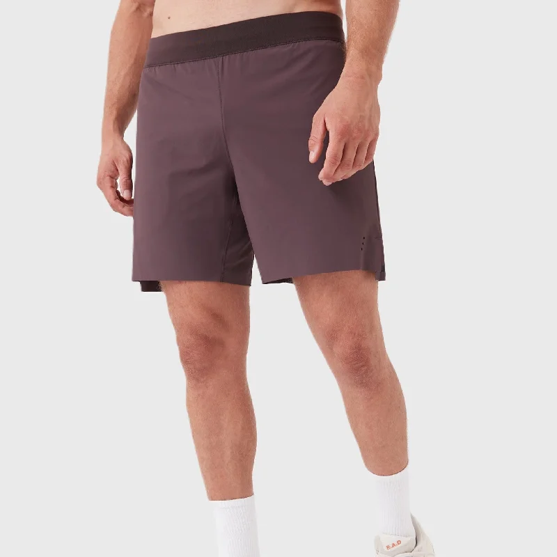 Men's Patterned Pants with PlaidsREC GEN - Type 4 Tracks Short Dk Grape