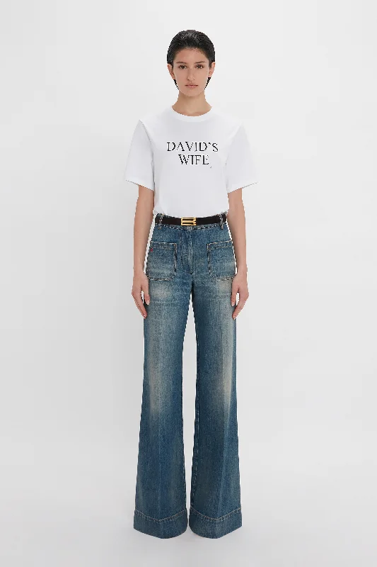 Trendy Men's JeansAlina High Waisted Jean In Indigrey Wash