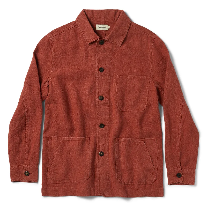 Warm Men's Down JacketsThe Ojai Jacket in Rust Hemp