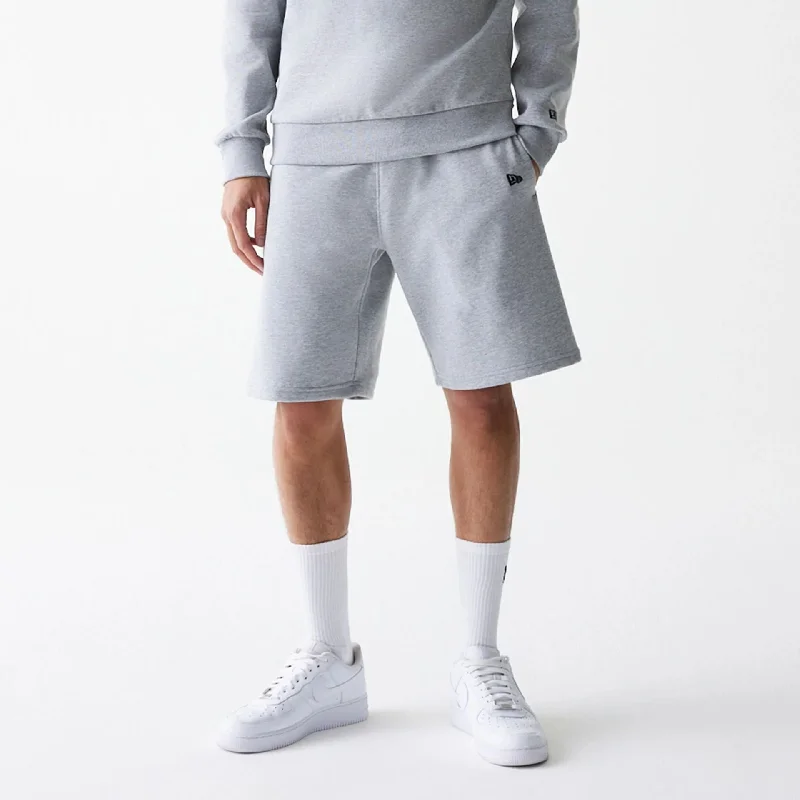 Men's Pants with Stretchable Fabric for FlexibilityNew Era Essential Grey Oversized Shorts