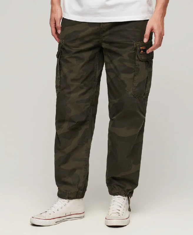 Layered Men's OverallsBaggy Parachute Pant | Telo Olive Camo