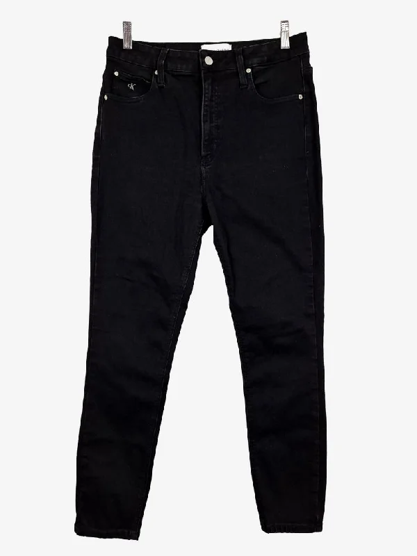 Cool Distressed Men's JeansCalvin Klein Coal Straight Cut Jeans Size L
