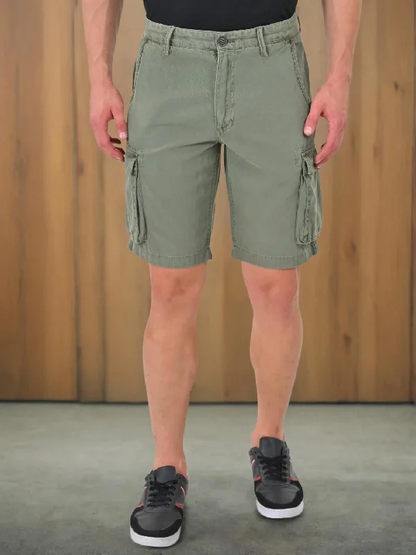 Men's Pants with Pleated FrontsMen Solid Cotton Shorts