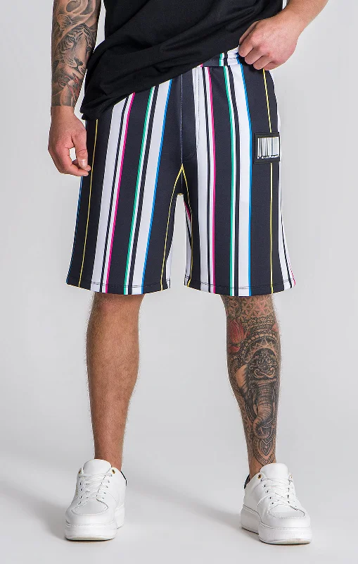 Men's Bike Shorts for CyclingMulticolor Barcode 2.0 Shorts
