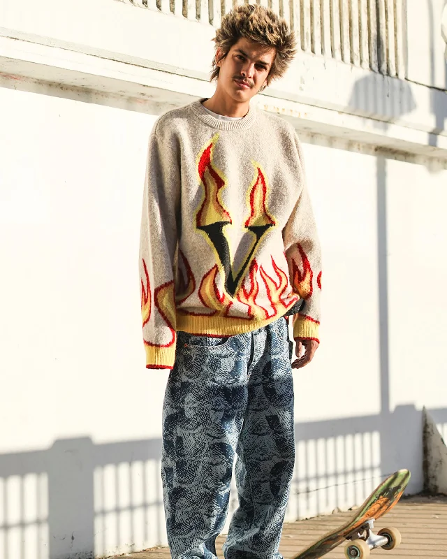 Durable Men's JeansFergadelic Sweater - Dirty White