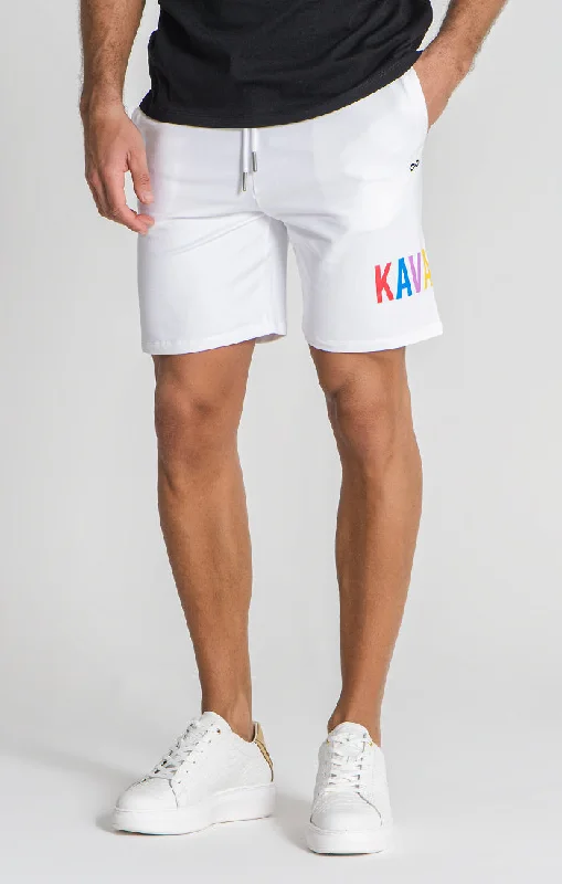 Casual Men's ChinosWhite Signs Shorts
