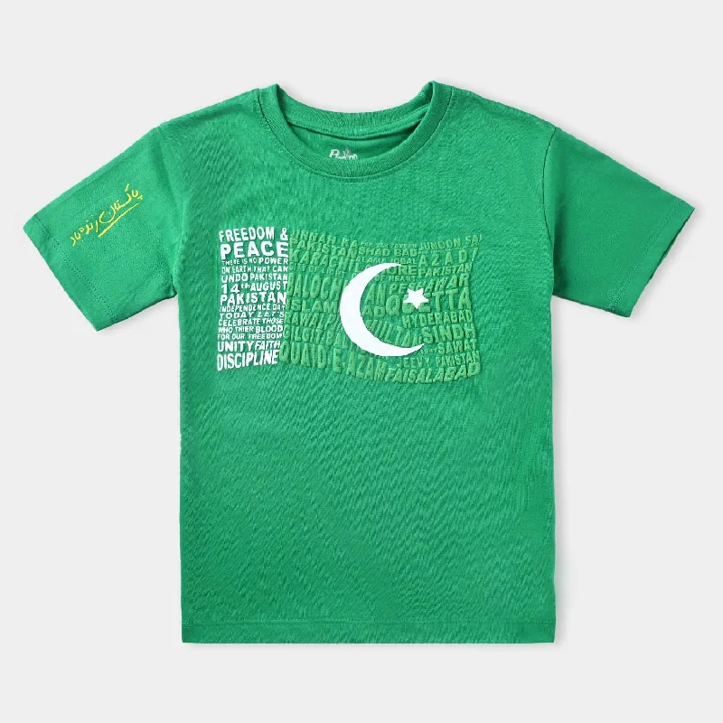 Men's Shirts for Outdoor ActivitiesBoys Poly Cotton Jersey T-Shirt H/S Pakistan Flag-Fern Green Men's Shirts for Outdoor ActivitiesBoys Poly Cotton Jersey T-Shirt H/S Pakistan Flag-Fern Green