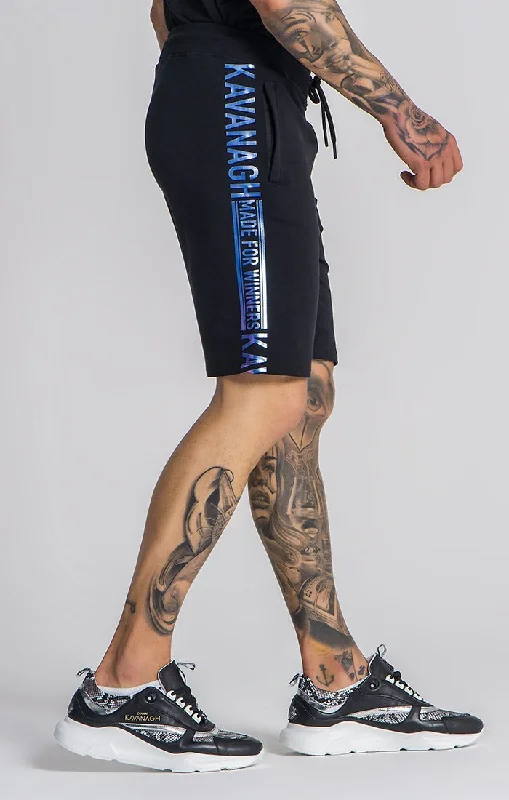 Men's Pants with Logo EmbossmentsBlack Born Free Shorts