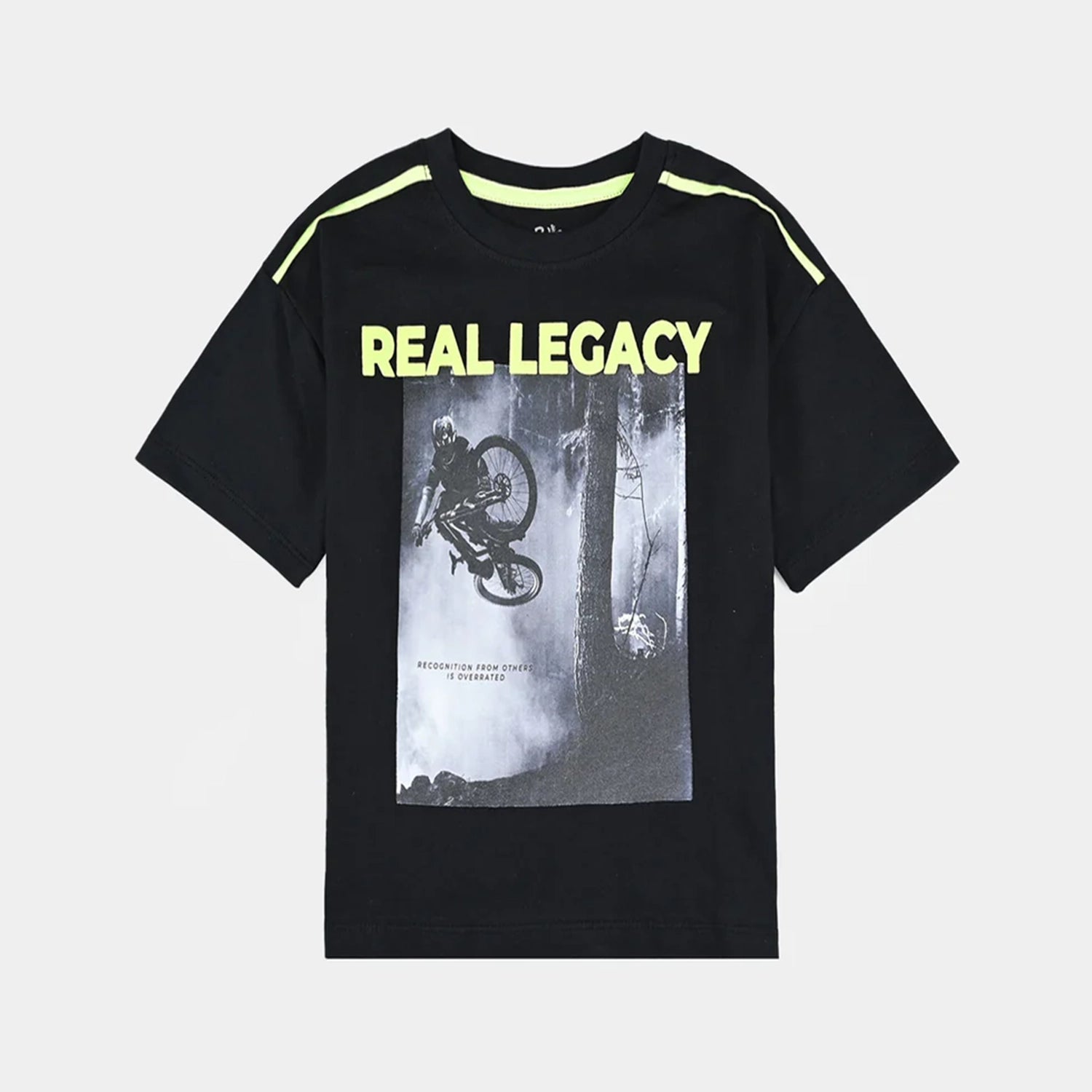 Men's Shirts with Roll-Up SleevesBoys Cotton Jersey T-Shirt H/S Real Legacy-Jet Black Men's Shirts with Roll-Up SleevesBoys Cotton Jersey T-Shirt H/S Real Legacy-Jet Black