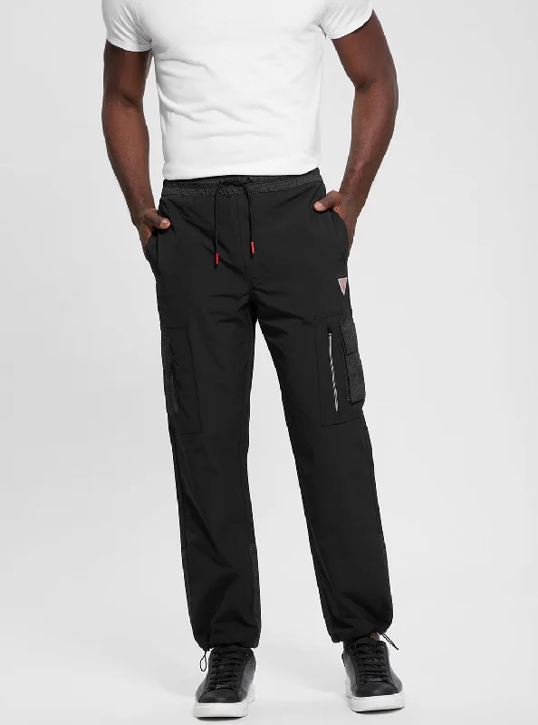 Men's Pants with Adjustable WaistbandsBlack Zubin Active Pant