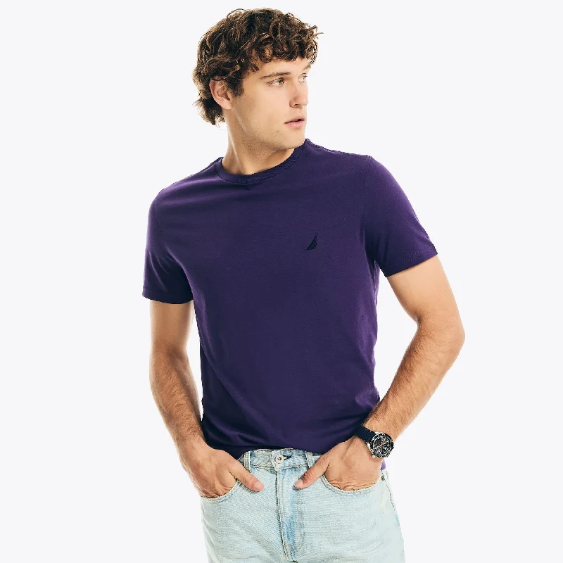Men's Shirts with Spread CollarsNautica Mens Solid Crewneck T-Shirt