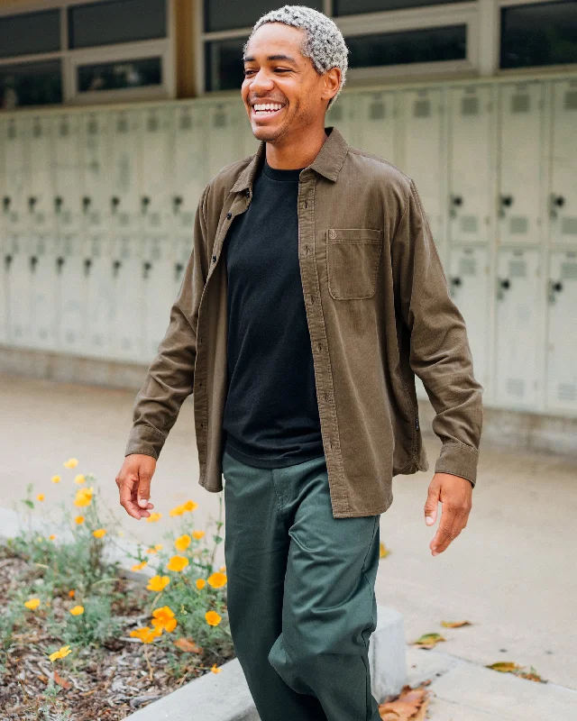 Sustainable Men's JeansZander Long Sleeve Shirt - Teak