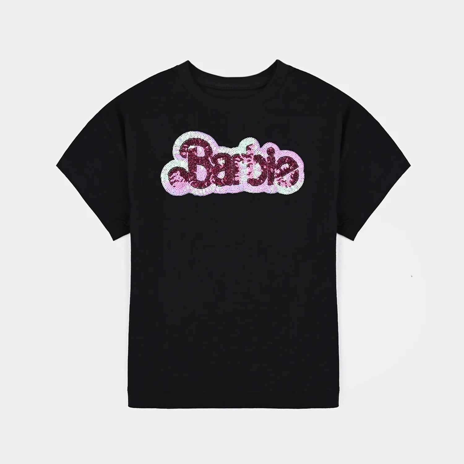 Stylish Men's HenleysGirls Cotton Jersey T-Shirt H/S-BLACK