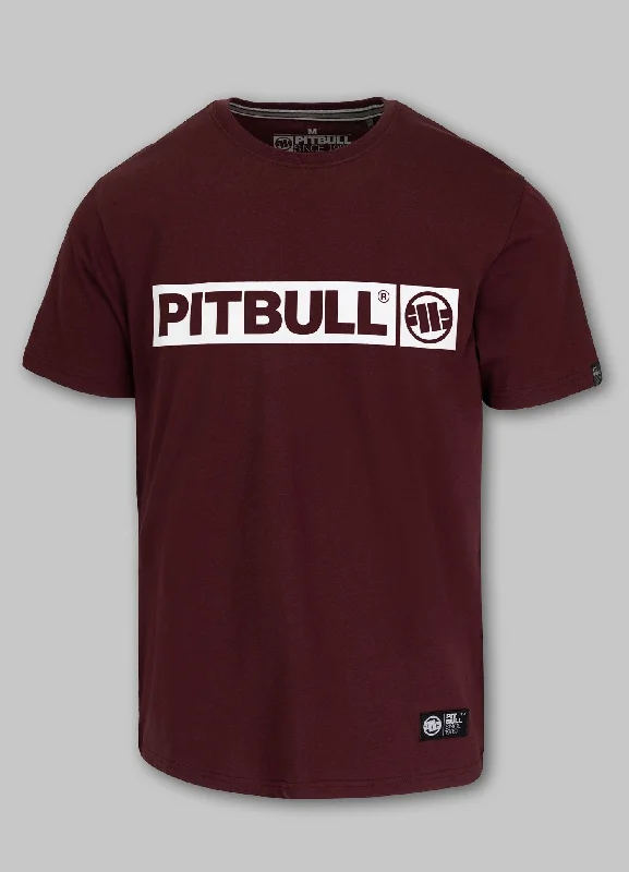 Men's Shirts for CampingMen's T-Shirt HILLTOP - Dark burgundy