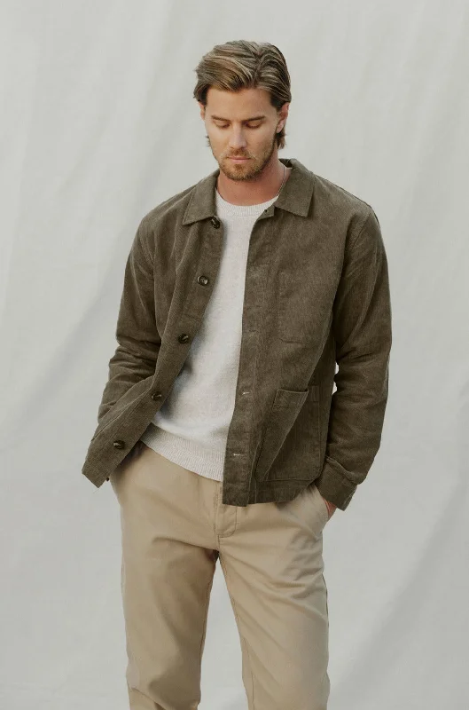 Elegant Men's Wool CoatsREIKO CORDUROY CHORE JACKET